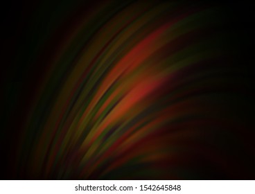 Dark Orange vector template with bent ribbons. Modern gradient abstract illustration with bandy lines. A completely new template for your business design.