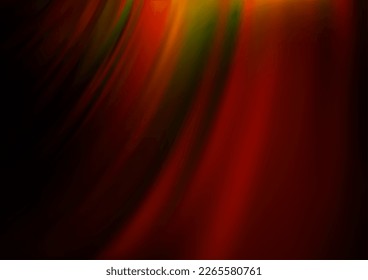 Dark Orange vector template with bent lines. Colorful illustration in abstract marble style with gradient. A completely new template for your business design.