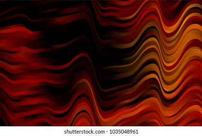 Dark Orange vector template with bubble shapes. Shining crooked illustration in marble style. Marble design for your web site.