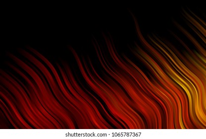 Dark Orange vector template with bubble shapes. Creative illustration in halftone marble style with gradient. The template for cell phone backgrounds.