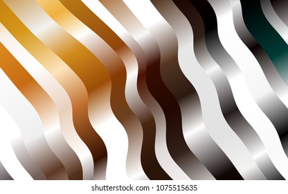 Dark Orange vector template with bubble shapes. Glitter abstract illustration with wry lines. Marble style for your business design.