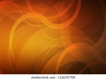 Dark Orange vector template with bubble shapes. A completely new color illustration in marble style. New composition for your brand book.
