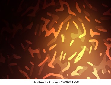 Dark Orange vector template with bubble shapes. A completely new color illustration in marble style. New composition for your brand book.