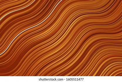 Dark Orange vector template with bubble shapes. A completely new color illustration in marble style. Textured wave pattern for backgrounds.