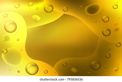 Dark Orange vector template with bubble shapes. An elegant bright illustration with gradient. A completely new template for your business design.