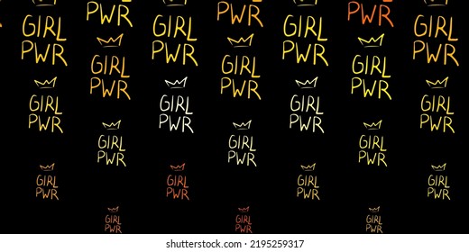 Dark Orange vector template with businesswoman signs. Abstract illustration with a depiction of women's power. Background for International Women’s Day.