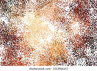 Dark Orange vector template with chaotic shapes. Colorful chaotic forms with gradient in modern style. Modern design for your business card.