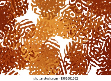 Dark Orange vector template with chaotic shapes. Simple colorful illustration with abstract gradient shapes. Background for a cell phone.