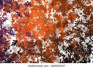 Dark Orange vector template with chaotic shapes. Illustration with colorful gradient shapes in abstract style. Simple design for your web site.