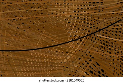 Plantilla vectorial de color naranja oscuro con formas caóticas.