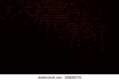 Dark Orange vector  template with circles. Modern abstract illustration with colorful water drops. The pattern can be used for ads, leaflets of liquid.