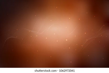 Dark Orange vector template with circles. Illustration with set of shining colorful abstract circles. The pattern can be used for beautiful websites.