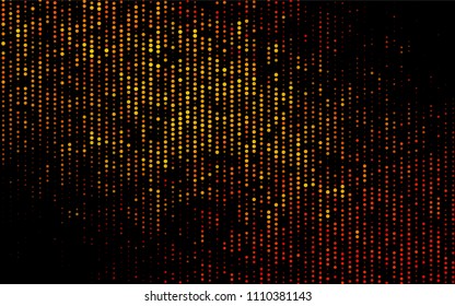 Dark Orange vector  template with circles. Modern abstract illustration with colorful water drops. Beautiful design for your business natural advert.