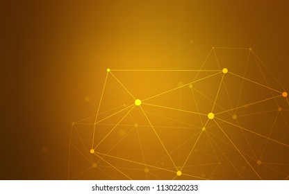 Dark Orange vector template with circles, triangles. Decorative design in abstract style with triangle structure. Pattern can be used as texture of wallpapers.