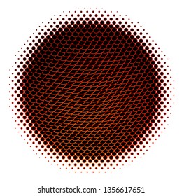 Dark Orange vector template with circles. Colorful illustration with gradient dots in nature style. Pattern for business ads.