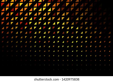 Dark Orange vector template with circles. Blurred bubbles on abstract background with colorful gradient. Design for posters, banners.