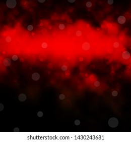Dark Orange vector template with circles. Modern abstract illustration with colorful circle shapes. Pattern for booklets, leaflets.
