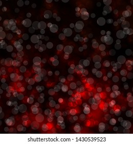 Dark Orange vector template with circles. Glitter abstract illustration with colorful drops. New template for your brand book.