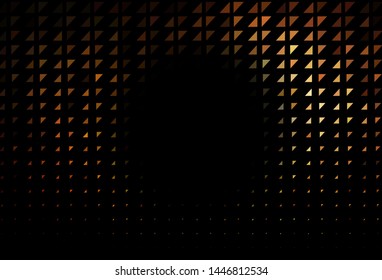 Dark Orange vector template with circles. Modern abstract illustration with colorful water drops. Design for business adverts.