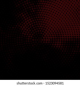 Dark Orange vector template with circles. Glitter abstract illustration with colorful drops. Pattern for booklets, leaflets.