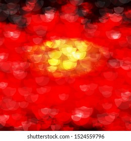 Dark Orange vector template with circles. Abstract decorative design in gradient style with bubbles. Pattern for wallpapers, curtains.