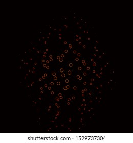 Dark Orange vector template with circles. Abstract decorative design in gradient style with bubbles. Pattern for business ads.