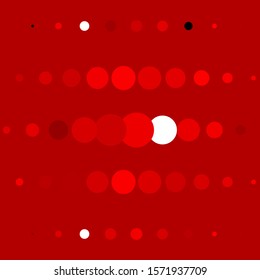 Dark Orange vector template with circles. Abstract decorative design in gradient style with bubbles. New template for a brand book.