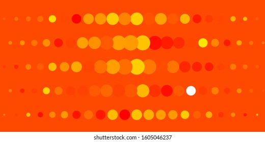Dark Orange vector template with circles. Modern abstract illustration with colorful circle shapes. Design for posters, banners.