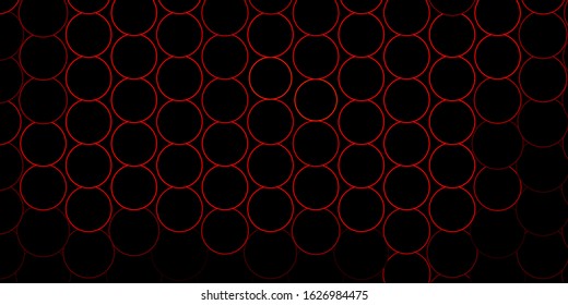 Dark Orange vector template with circles. Colorful illustration with gradient dots in nature style. Pattern for booklets, leaflets.