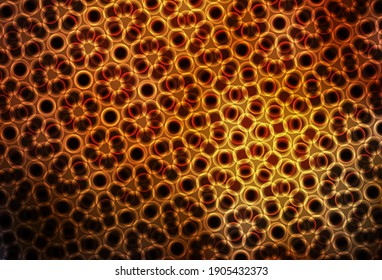 Dark Orange vector template with circles. Illustration with set of shining colorful abstract circles. Pattern for ads, leaflets.