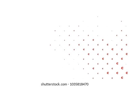 Dark Orange vector template with cryptocurrency. Modern abstract illustration with symbols of digital money. The pattern can be used for ad, booklets, leaflets of banks.