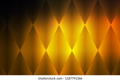 Dark Orange vector template with crystals, rectangles. Rectangles on abstract background with colorful gradient. Pattern for busines ad, booklets, leaflets