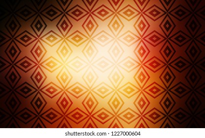 Dark Orange vector template with crystals, rectangles. Beautiful illustration with rectangles and squares. Smart design for your business advert.
