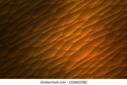 Dark Orange vector template with crystals, triangles. Glitter abstract illustration with triangular shapes. Pattern can be used for websites.