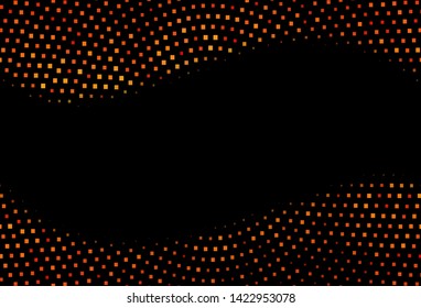 Dark Orange vector template with crystals, rectangles. Decorative design in abstract style with rectangles. Modern template for your landing page.