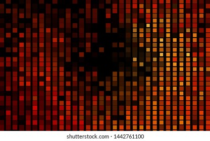 Dark Orange vector template with crystals, rectangles. Beautiful illustration with rectangles and squares. The template can be used as a background.