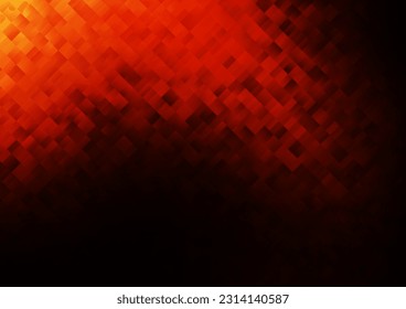 Plantilla de vector naranja oscuro con cristales, rectángulos. Ilustración de gradiente abstracto con rectángulos. El patrón se puede usar para sitios web.