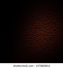 Dark Orange vector template with curved lines. Abstract illustration with gradient bows. Pattern for busines booklets, leaflets