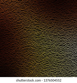 Dark Orange vector template with curved lines. Abstract illustration with bandy gradient lines. Smart design for your promotions.