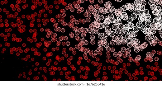 Dark Orange vector template with esoteric signs. Illustration with magical signs of spiritual power. Simple base for your occult design.