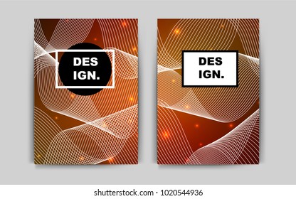 Dark Orange vector template for landing pages. Glitter abstract design concept with text box. Completely new template for your brand book.