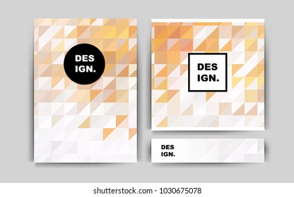 Dark Orange vector template for landing pages. Glitter abstract design concept with text box. Completely new template for your brand book.