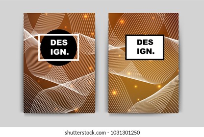 Dark Orange vector template for landing pages. Glitter abstract design concept with text box. New design for a poster, banner of your website.