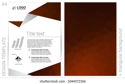 Dark Orange vector  template for landing pages. Web interface on abstract background with colorful gradient. Pattern for beautiful business cards, folders.