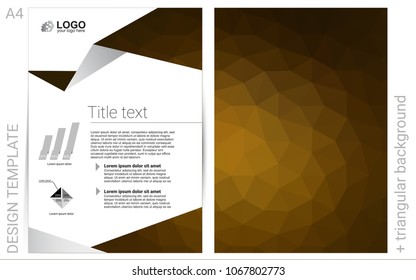 Dark Orange vector  template for landing pages. Beautiful colored sample in A4 size. Pattern can be used as a template for calendars.