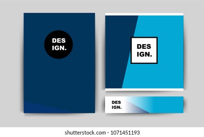 Dark Orange vector template for landing pages. Abstract booklet on colored background with gradient. Completely new template for your brand book.
