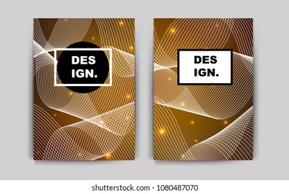 Dark Orange vector template for landing pages. Abstract booklet on colored background with gradient. New design for a poster, banner of your website.