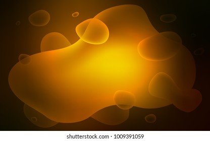 Dark Orange vector template with lava shapes. A completely new color illustration in memphis style. The best blurred design for your business.