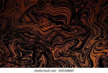 Dark Orange vector template with lava shapes. A vague circumflex abstract illustration with gradient. A completely new template for your business design.