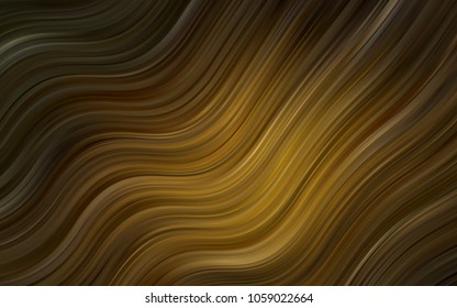 Dark Orange vector template with lava shapes. An elegant bright illustration with gradient. New composition for your brand book.
